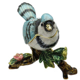 Blue Jay Jeweled Trinket Box with Austrian  Crystals #2
