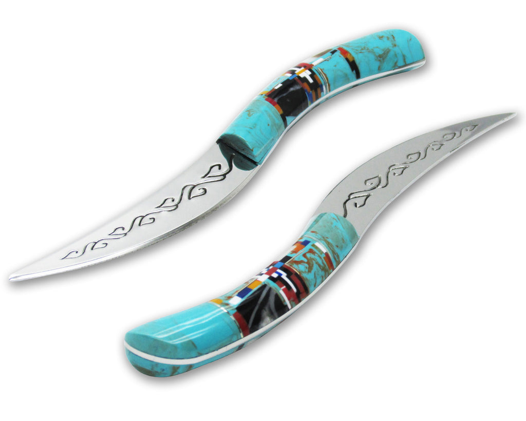 Southwestern Gemstone Inlay Letter Opener,