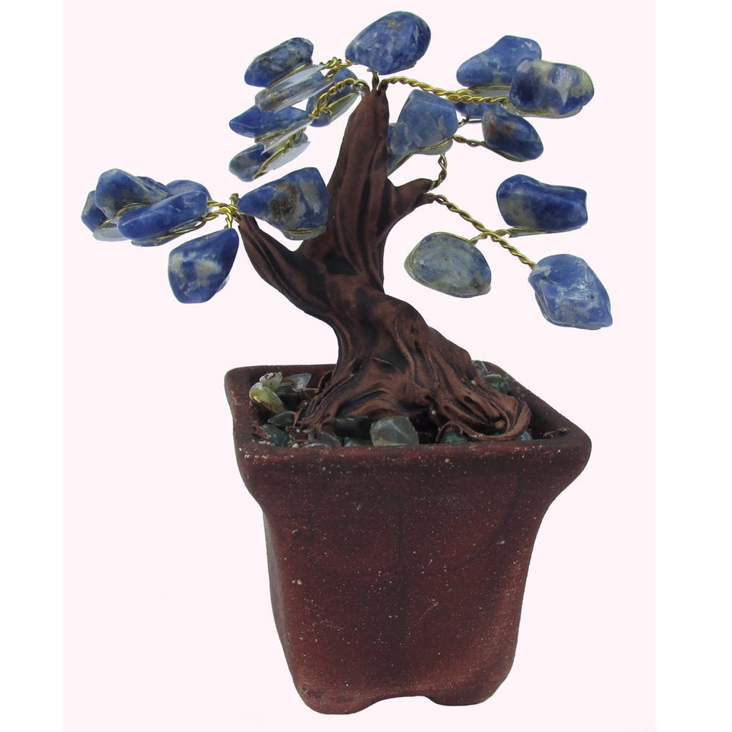 Gemstone Bonsai Tree, Lapis Lazuli,