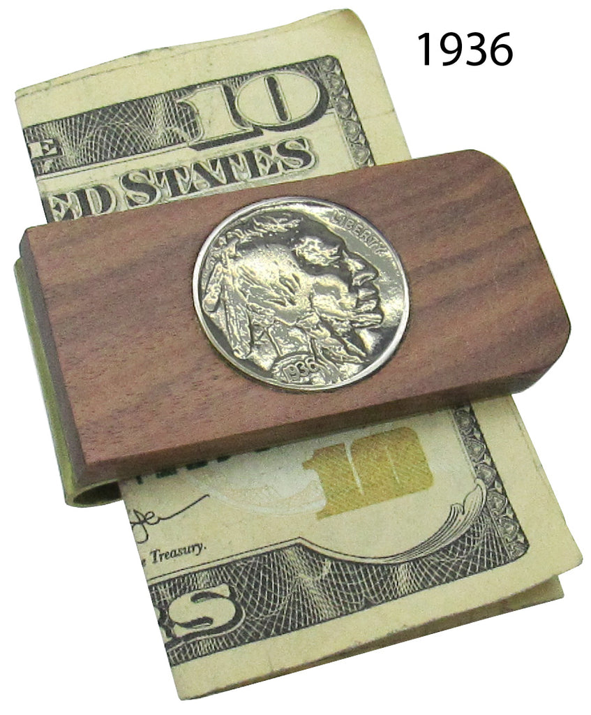 Money Clip, Native American, Indian Head Nickel Light