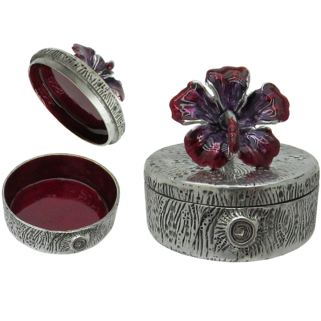 Pill Trinket Box Orchid