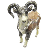 Ram Jeweled Trinket Box Austrian Crystals