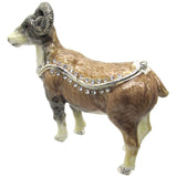 Ram Jeweled Trinket Box Austrian Crystals