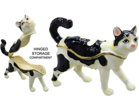 Cat Hinged Trinket Box