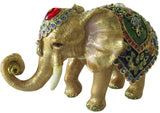 Circus Elephant Jeweled Trinket Box Austrian Crystals,