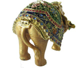 Circus Elephant Jeweled Trinket Box Austrian Crystals,