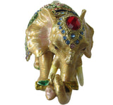 Circus Elephant Jeweled Trinket Box Austrian Crystals,
