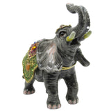 Circus Elephant Jeweled Trinket Box Austrian Crystals