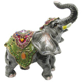 Circus Elephant Jeweled Trinket Box Austrian Crystals