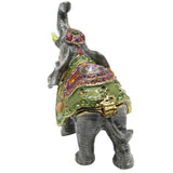 Circus Elephant Jeweled Trinket Box Austrian Crystals