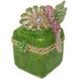 Hummingbird Jeweled Trinket Box Austrian Crystals,