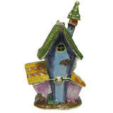 Haunted House Jeweled Trinket Box Austrian Crystals