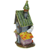 Haunted House Jeweled Trinket Box Austrian Crystals