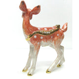 Fawn Jeweled Trinket Box Austrian Crystals