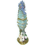 Seahorse Jeweled Trinket Box Austrian Crystals, Blue