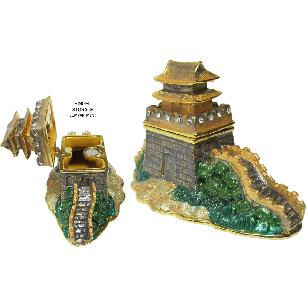 Great Wall Jeweled Trinket Box Austrian Crystals