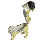 Pug Jeweled Trinket Box Austrian Crystals
