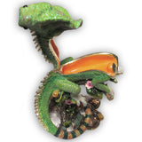Iguana Jeweled Trinket Box with Austrian Crystals