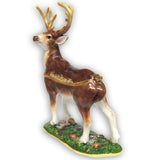 Deer Jeweled Trinket Box Austrian Crystals