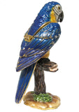 Parrot Jeweled Trinket Box Austrian Crystals
