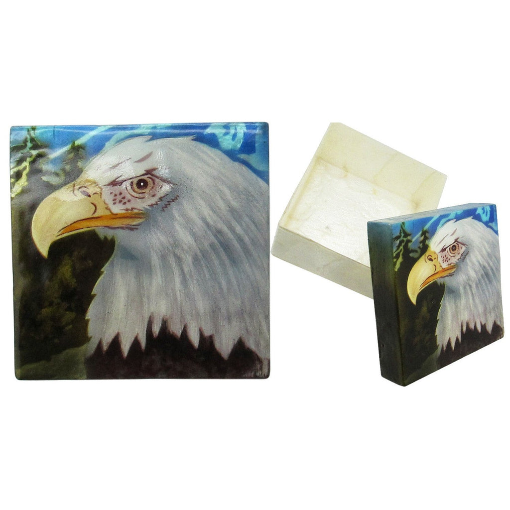 Capiz Shell Trinket Box, ", Eagle