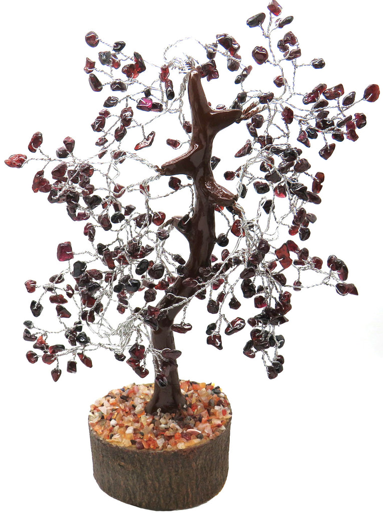 Gemstone & Wire Tree 8", Garnet