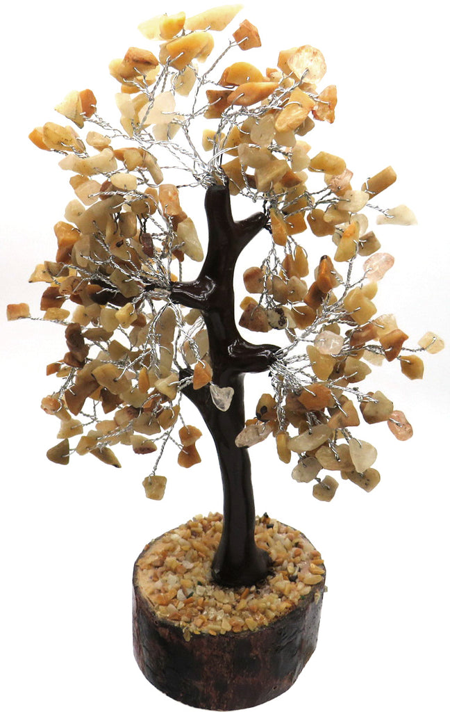 Gemstone & Wire Tree 8", Yellow Aventurine