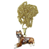 Boxer Jeweled Trinket Box Austrian Crystals,