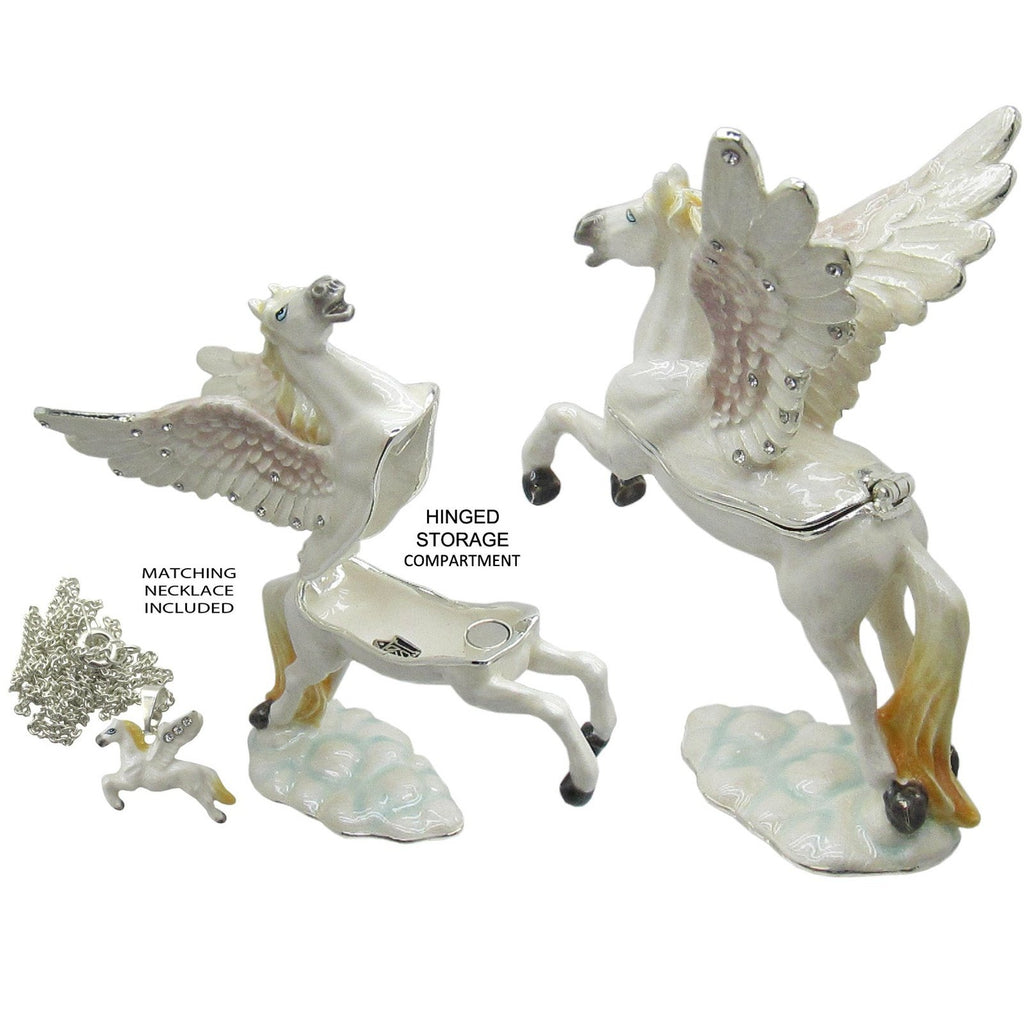 Pegasus Jeweled Trinket Box Austrian Crystals