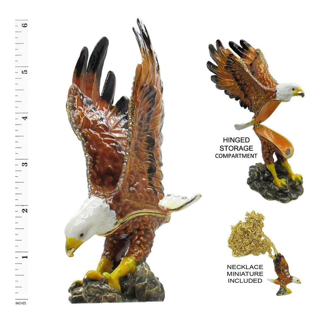 Eeagles Jeweled Trinket Box | Trinket Box | CMG Gifts & Collectibles