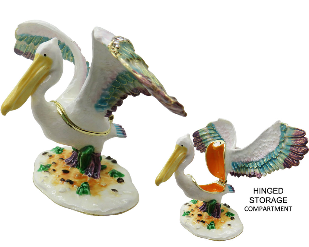 Pelican Jeweled Trinket Box with Austrian Crystals #4