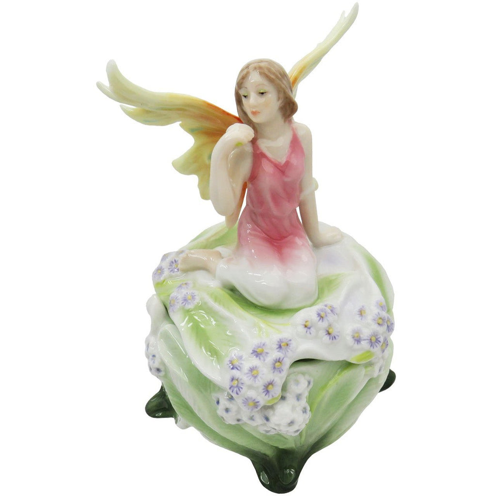 Fine Porcelain Trinket Box, Fairy Bluebell