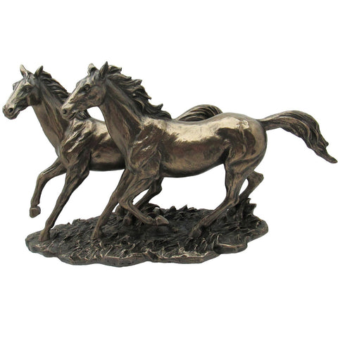 Bronze Sculpture, Sprinting Horses