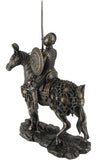 Cold Cast Bronze Sculpture, Medieval Armored Knight