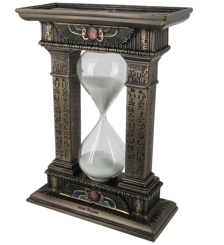 Cold Cast Bronze Egyptian Gate Sand Timer