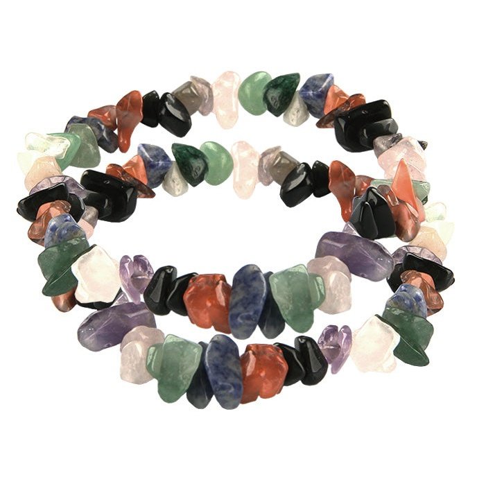 Natural Gemstone Bracelet, Multicolor, Set