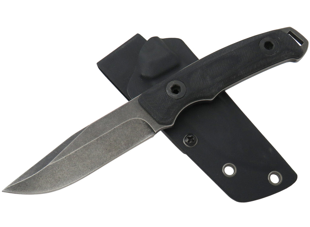 Full Tang Field Knife, Micarta Handles, Fitted Kydex Sheath