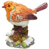 Robin Jeweled Trinket Box SWAROVSKI Crystals