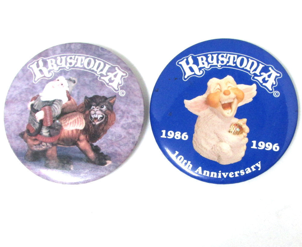 Krystonia Pin-back Buttons, Set