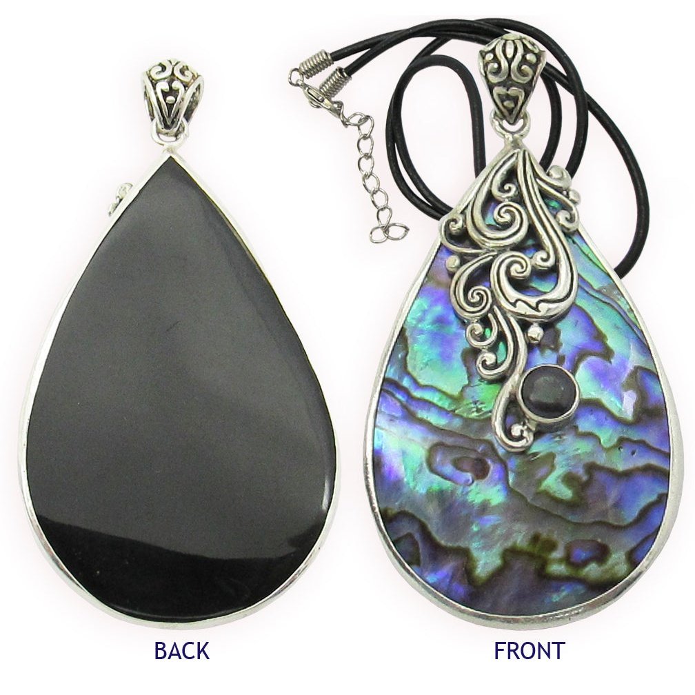 Sterling Silver Abalone Pendant