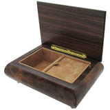 Italian Music Box, ", Matte Elm, Arabesque Wood Inlay