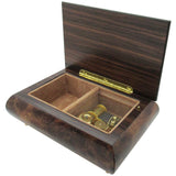 Italian Music Box, ", Matte Elm, Arabesque Wood Inlay