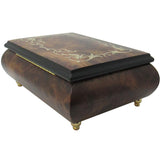 Italian Music Box, ", Matte Elm, Arabesque Wood Inlay