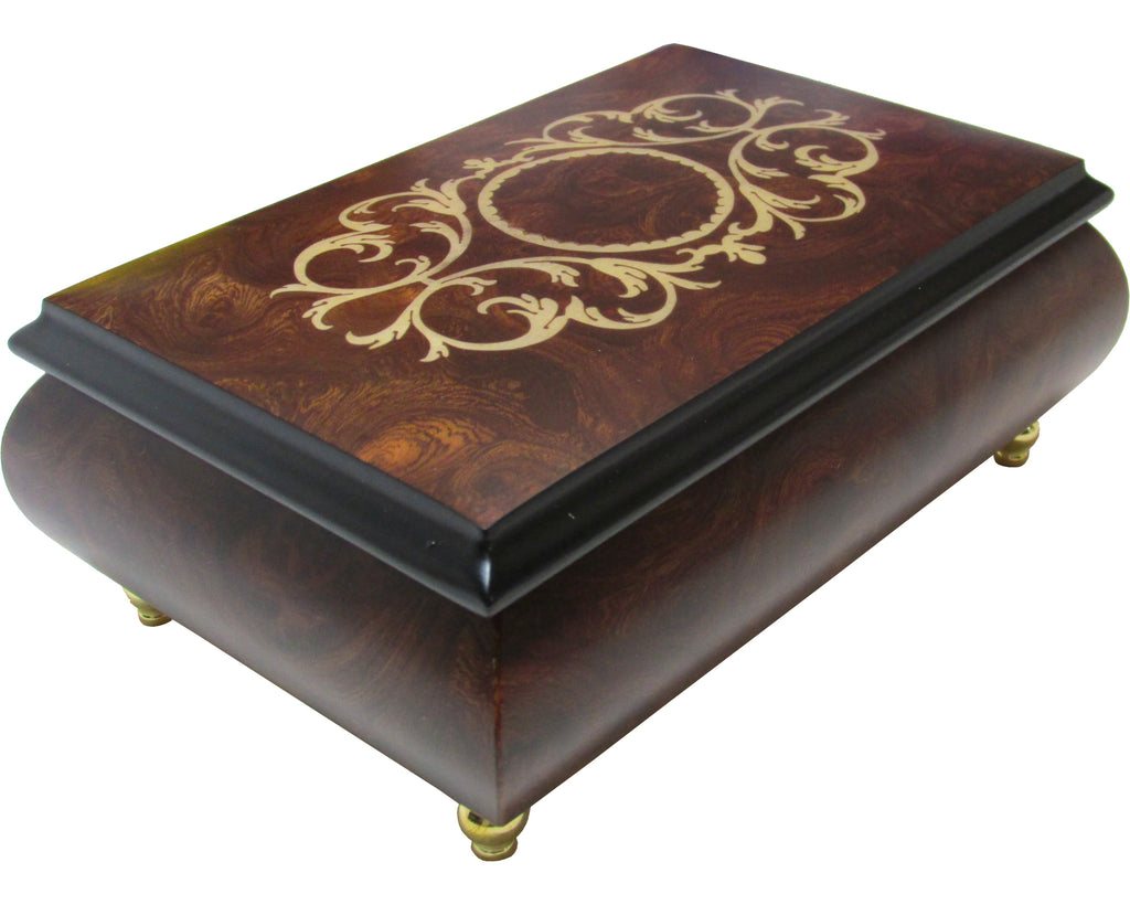 Italian Music Box, ", Arabesque Inlay, Matte Elm