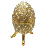 Musical Jewelry Trinket Box Swarovski Crystals, Gold/Gold