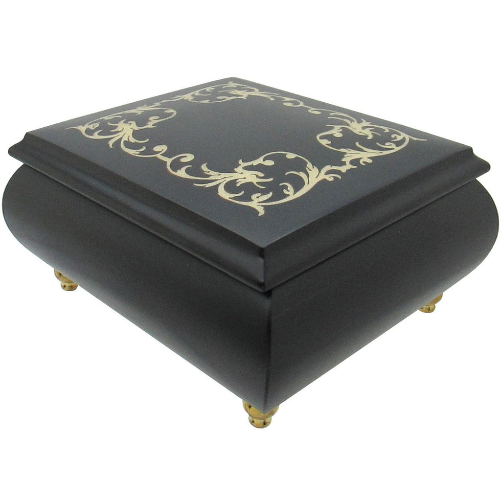 Italian Music Box, ", Black Arabesque Inlay