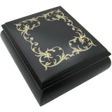Italian Music Box, ", Black Arabesque Inlay