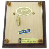 Italian Music Box, ", Elm Wood Ribbon Floral Inlay