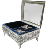 Glass Top Music Box, ", Fluttering Butterfly, Made Japan