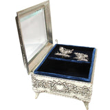 Glass Top Music Box, ", Fluttering Butterfly, Made Japan